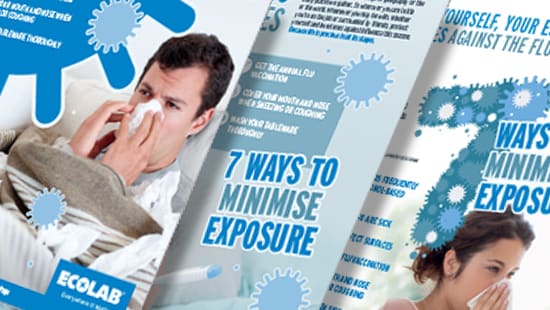 Image of Ecolab's Seasonal Flu Posters