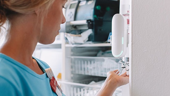 Messsystem für die Einhaltung der Händehygiene